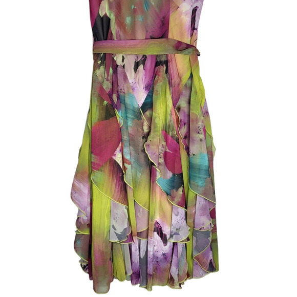 Signature by Robbie Bee Dress Womens 6 Floral Fairy Art To Wear Ethereal - Picture 7 of 16